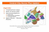 Central City Sector Plan Update Agenda