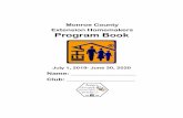 Monroe County Extension Homemakers Program Book