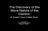 The Discovery of the Wave Nature of the Electron