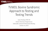 TVMDL Bovine Syndromic Approach to Testing and Testing Trends
