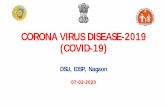 CORONA VIRUS DISEASE-2019 (COVID-19)