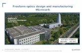Freeform optics design and manufacturing Microcarb