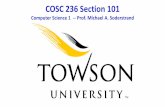 COSC 236 Section 101 - Tripod