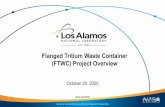 Flanged Tritium Waste Container (FTWC) Project Overview