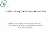 Daily Practice QC For Diabetes Related Test