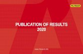PUBLICATION OF RESULTS 2020