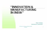 “INNOVATION & MANUFACTURING IN INDIAIN INDIA