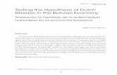 Testing the Hypothesis of Dutch Disease in the Bolivian ...
