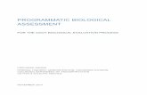 PROGRAMMATIC BIOLOGICAL ASSESSMENT - codot
