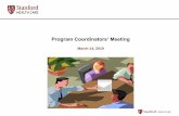 Program Coordinators’ Meeting