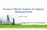 Korea s Waste Export & import Management