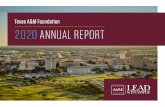Texas A&M Foundation 2020 ANNUAL REPORT