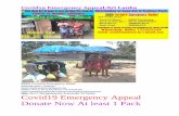 Covid19 Emergency Appeal Donate Now At least 1 Pack