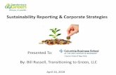 Sustainability Reporting & Corporate Strategies