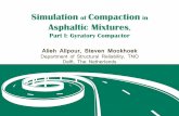 Simulation of Compaction Asphaltic Mixtures