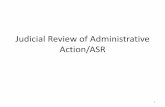 Judicial Review of Administrative Action/ASR