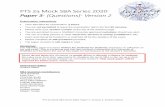 PTS 2a Mock SBA Series 2020 Paper ï- [Questions]- Version î