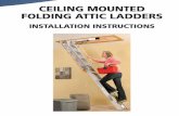 Ceiling Mounted Folding AttiC lAdders
