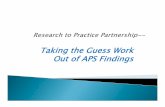 Taking the Guess Work Out of APS Findings - Evident Change