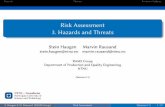 Risk Assessment 3. Hazards and Threats