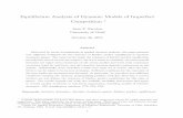 Equilibrium Analysis of Dynamic Models of Imperfect ...