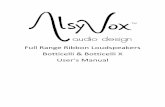 Full Range Ribbon Loudspeakers Botticelli & Botticelli X ...