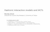 Hadronic interaction models and IACTs