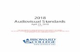 2018 Audiovisual Standards - Broward College