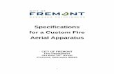 Specifications for a Custom Fire Aerial Apparatus