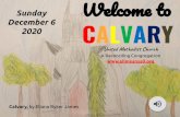 Sunday Welcome to 2020 CALVARY