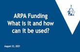 ARPA Funding What is it and how