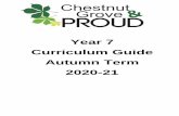 Year 7 Curriculum Guide Autumn Term 2020-21