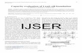 Capacity evaluation of Lead cell foundation - IJSER