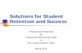 Solutions for Student Retention and Success