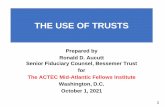THE USE OF TRUSTS - midatlanticfellowsinstitute.org
