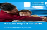 Annual Report for 2018 - UNICEF