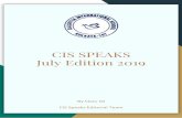 CIS SPEAKS July Edition 2019 - Calcutta International School