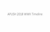 APUSH 2018 WWII Timeline
