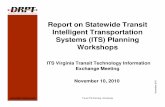 Report on Statewide Transit Intelligent ... - ITSVA