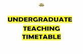 UNDERGRADUATE TEACHING TIMETABLE - Kenyatta University