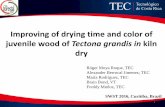 Improving of drying time and color of juvenile wood of ...