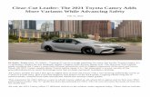 Clear-Cut Leader: The 2021 Toyota Camry Adds More Variants ...