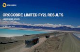 OROCOBRE LIMITED FY21 RESULTS