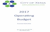 2017 Opera ng Budget - Xenia, OH