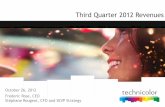 Third Quarter 2010 Revenues - Technicolor
