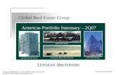 Global Real Estate Group Americas Portfolio Summary – 2Q07