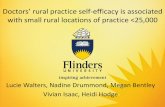 Doctors’ rural practice self-efficacy is associated with ...