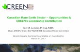 Canadian Rare Earth Sector Opportunities & CREEN's ...