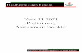 Year 11 2021 Preliminary Assessment Booklet