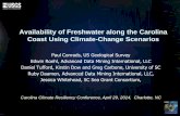 Availability of Freshwater along the Carolina Coast Using ...